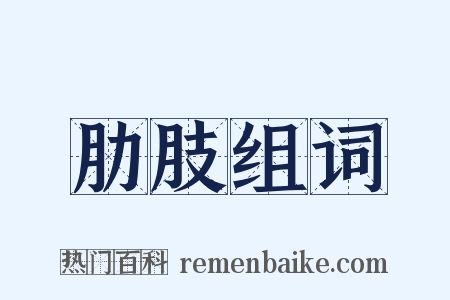 肋肢组词是什么意思的图片